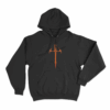 Orange Sword Symbol Unisex Hoodie Black