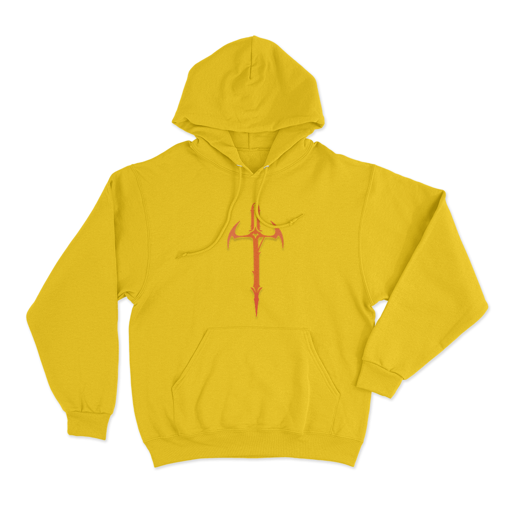 Orange Sword Symbol Unisex Hoodie Yellow Orange Sword Symbol Unisex Hoodie Yellow