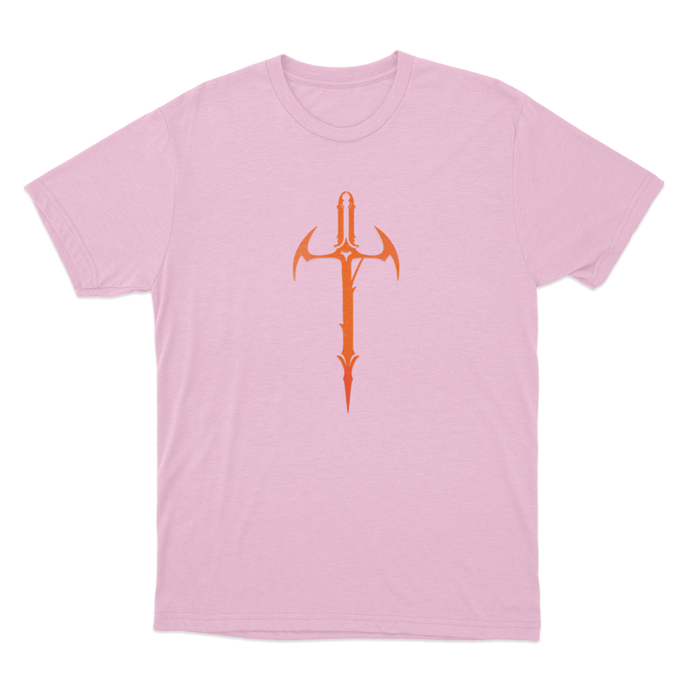 Orange Sword Symbol Unisex T Shirt Pink Orange Sword Symbol Unisex T Shirt Pink