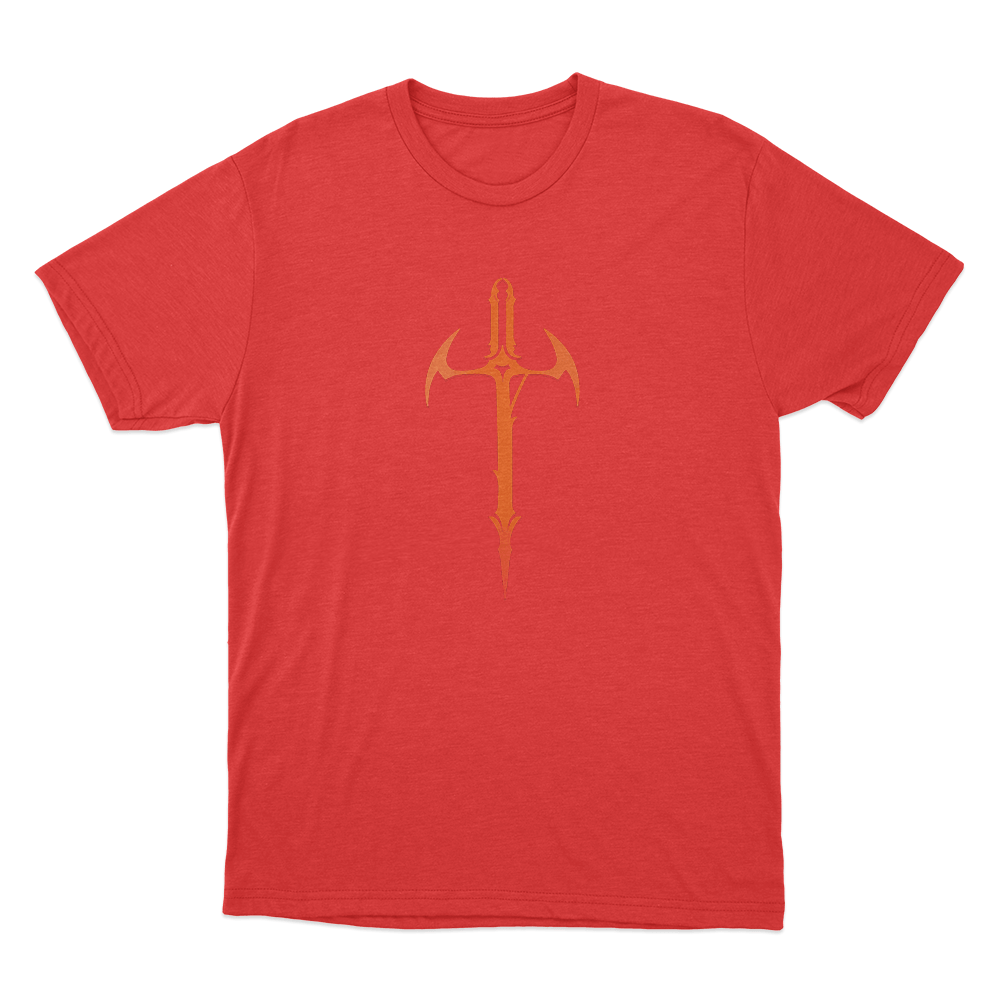 Orange Sword Symbol Unisex T Shirt Red Orange Sword Symbol Unisex T Shirt Red